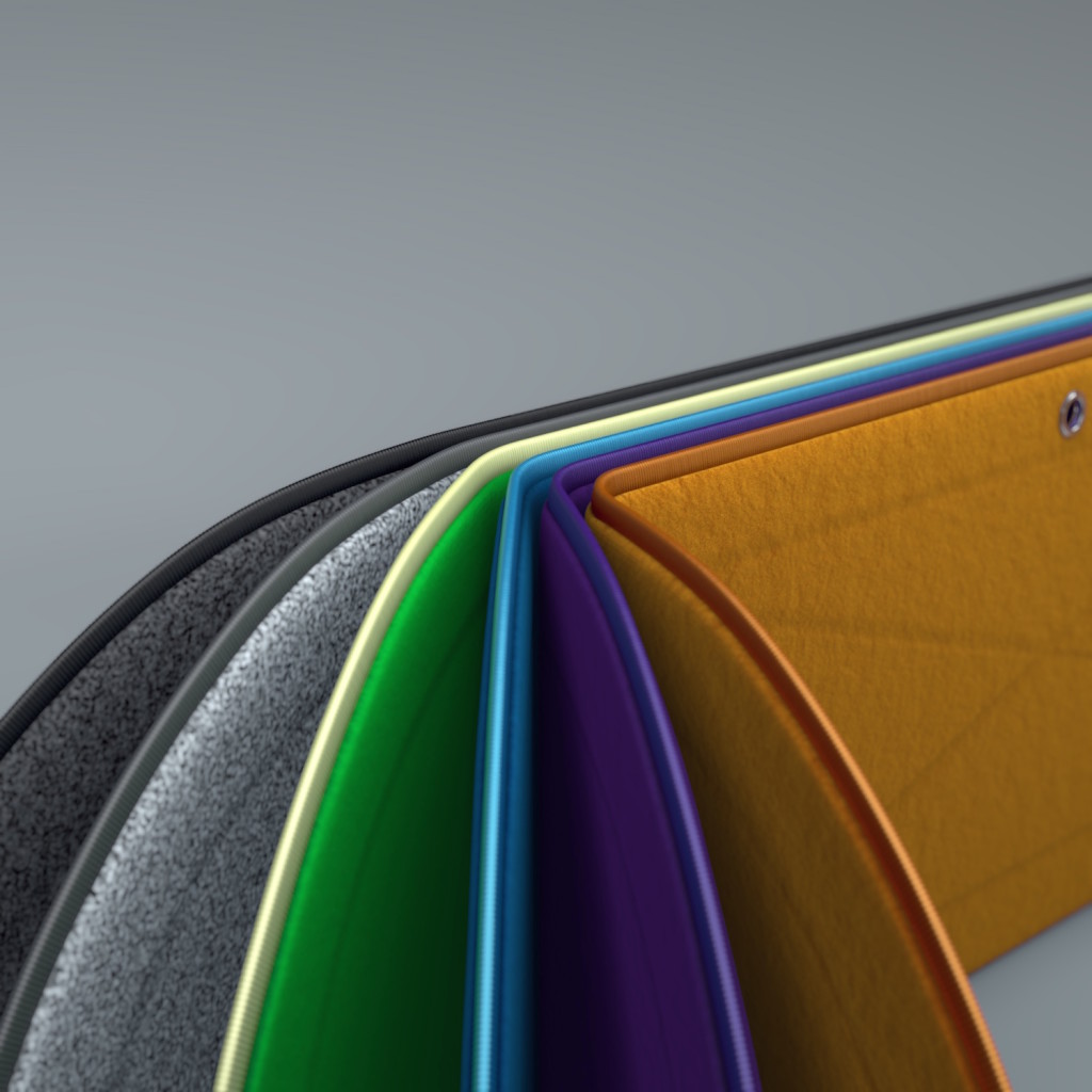 Flexible foldable desktop privacy screen in 6 colours