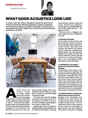 Magazine Design Feature article What Good Acoustics Look Like 